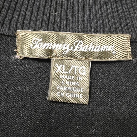Tommy Bahama Black Quarter Zip Pickford Dress Sz XL - Picture 6 of 8